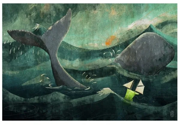 Jago Silver illustration work printed on Hahnemuhle German Etching paper whale Jago Silver illustration work printed on Hahnemuhle German Etching paper whale