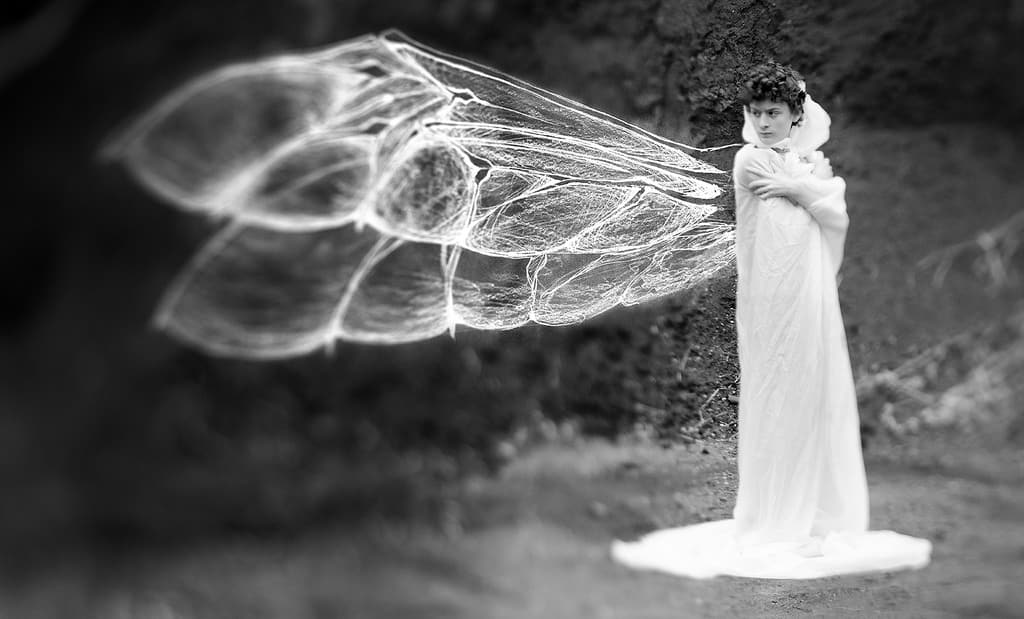 Aliza Razell photographic work 365 project printed at printing studio theprintspace girl with wings