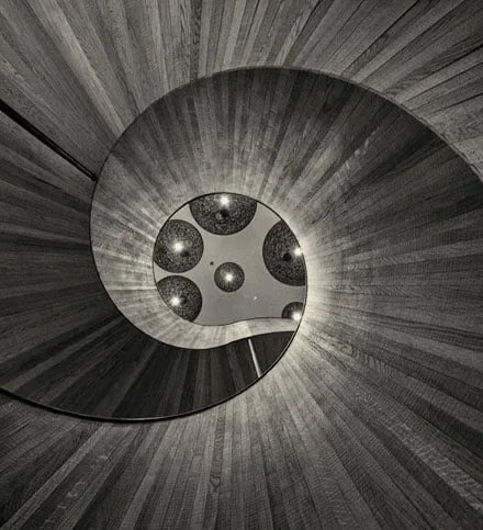 Mark Cornick photographic work printed on photographic printing paper Kodak Metallic building spiral Mark Cornick photographic work printed on photographic printing paper Kodak Metallic building spiral